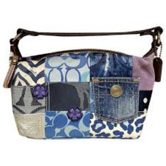 Coach Handbags - Coach Patchwork Denim Bag